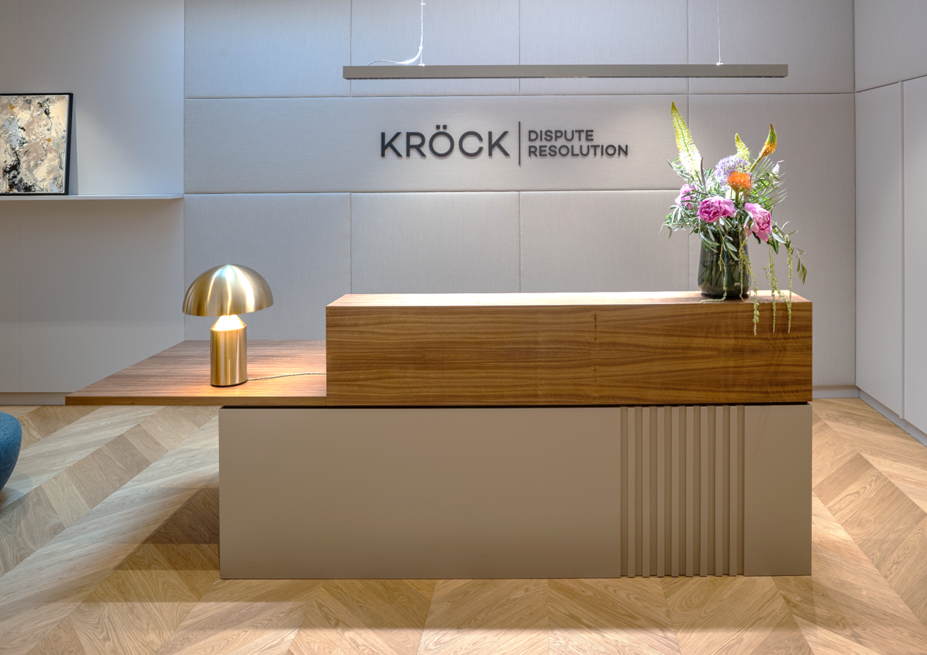 Petra Elm-Architektur und Design-Kanzlei-Empfangstresen